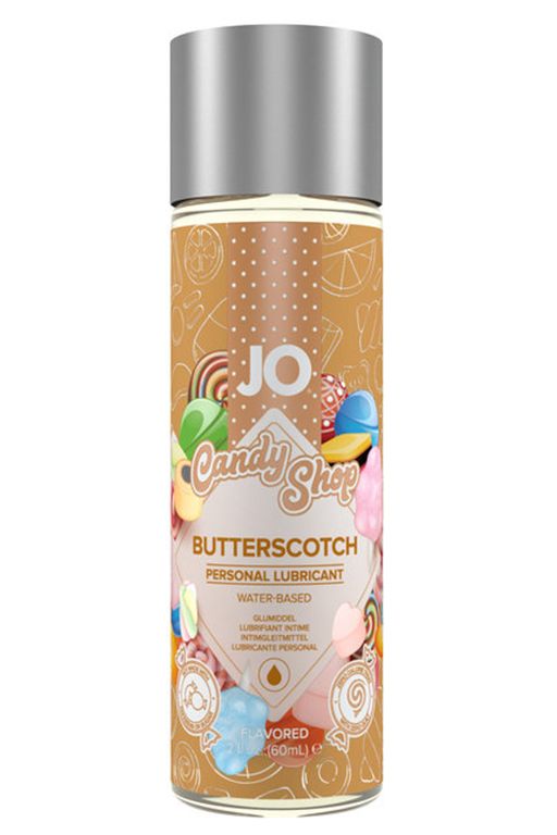 Смазка на водной основе Candy Shop Butterscotch с ароматом ирисок - 60 мл.