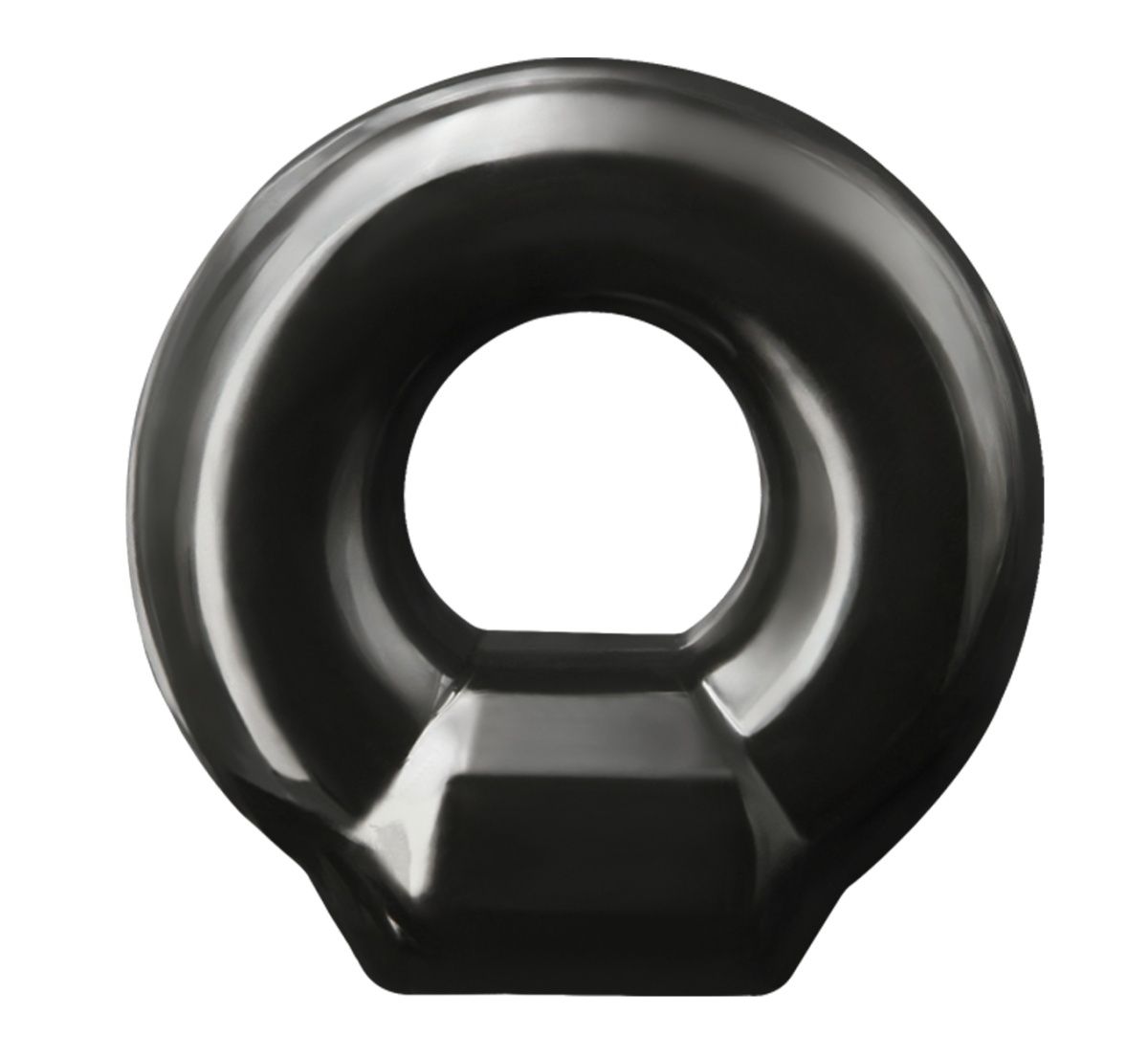Черное эрекционное кольцо Drop Ring