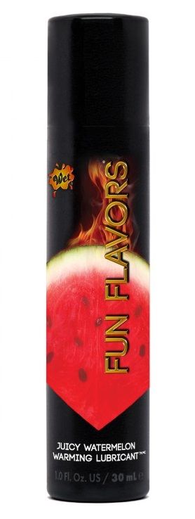 Разогревающий лубрикант Fun Flavors 4-in-1 Juicy Watermelon с ароматом арбуза - 30 мл.