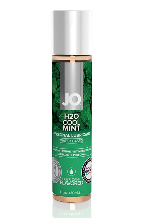 Лубрикант на водной основе с ароматом мяты JO Flavored Cool Mint - 30 мл.