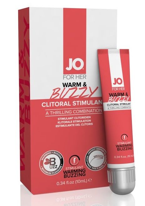 Клиторальный крем JO WARM   BUZZY CLITORAL GEL - 10 мл.