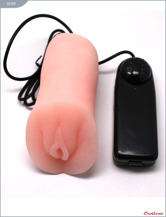 Мастурбатор-вагина из ультраскин с вибрацией