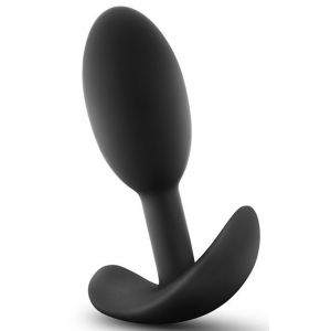 Черная анальная пробка Wearable Vibra Slim Plug Small - 8,9 см. 