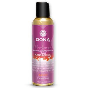Массажное масло с феромонами DONA Sassy Tropical Tease - 125 мл.